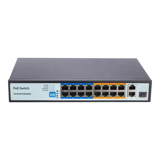 AT-NS-16P2G-1GS-150 (2F) PoE коммутатор 16 портовый